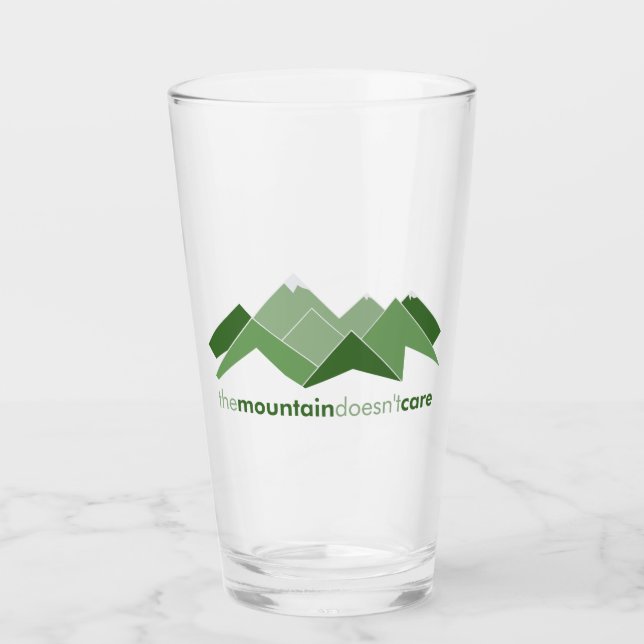 Der Berg kümmert sich nicht Glas (Vorderseite)