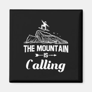 Der Berg nennt Snowboarder Snowboard Geschenk Magnet