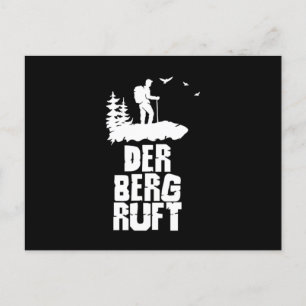 Der Berg Ruft Mountains Nature Hiker Hiking Gift Postkarte