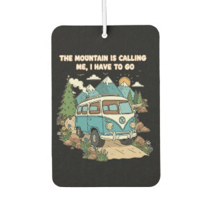 Der Berg ruft Retro Camper Van Natur Autolufterfrischer