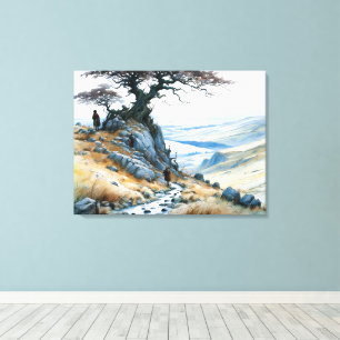 Der Bergpass Leinwanddruck