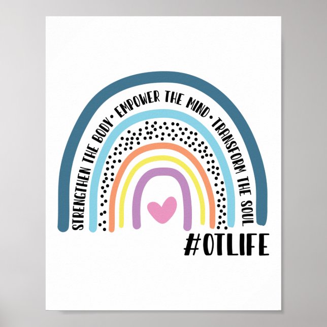 Der Berufstherapeut stärkt den Körper Poster (Vorne)