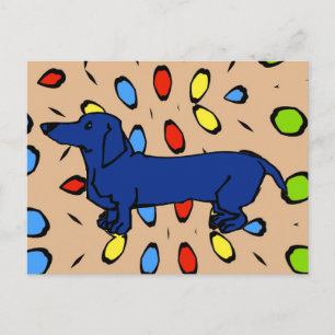 Der berühmte Blue Dackel Dog Postkarte