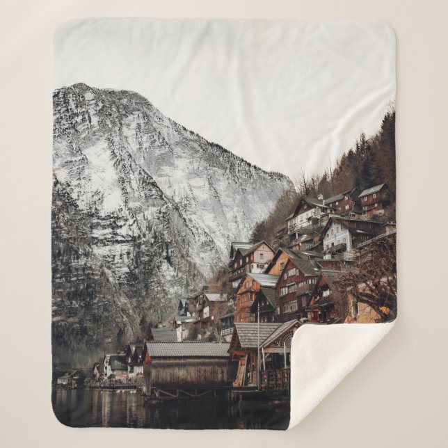 DER BERÜHMTE HALLSTATT IN ÖSTERREICH SHERPADECKE (Vorderseite)