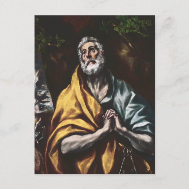 Der berühmte Heilige Peter von El Greco Postkarte (Vorderseite)