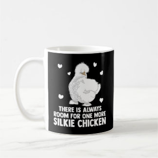Der Besitzer der Seidenhühner hat immer Platz für Kaffeetasse