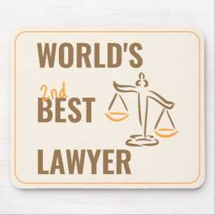 Der beste Anwalt der Welt. Geschenkidee aus Kolleg Mousepad