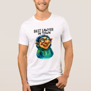 Der beste Anwalt in der Stadt Funny Troll Geschenk Tri-Blend Shirt
