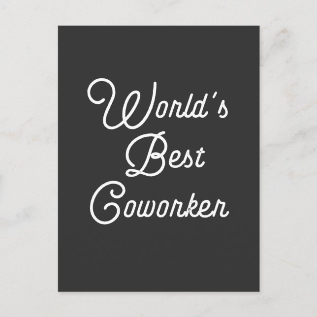 Der beste Arbeiter der Welt Postkarte (Vorderseite)