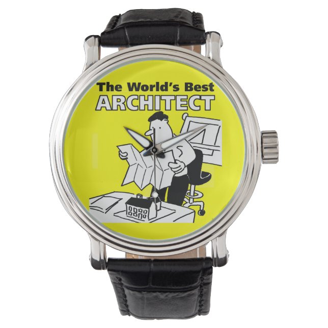 Der beste Architekt der Welt Armbanduhr (Vorderseite)