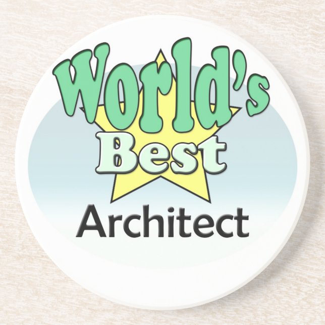 Der beste Architekt der Welt Getränkeuntersetzer (Vorne)