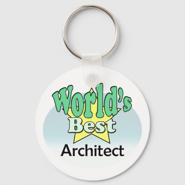 Der beste Architekt der Welt Schlüsselanhänger (Vorderseite)