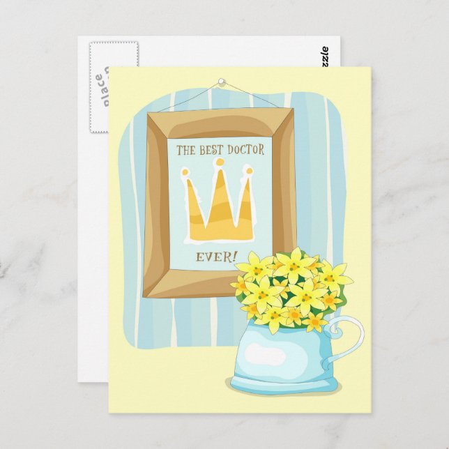 Der beste Arzt aller Zeiten Postkarte (Vorne/Hinten)