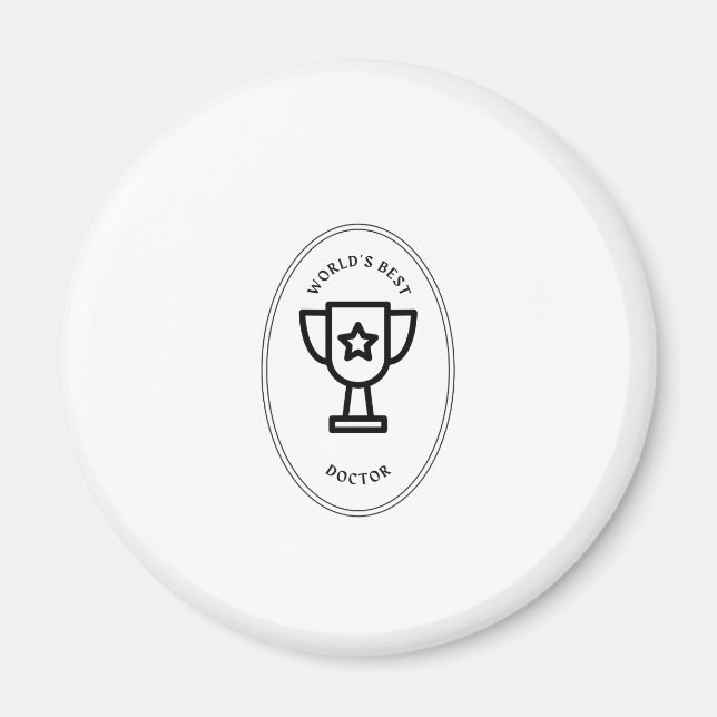 Der beste Arzt der Welt Magnet (Vorne)