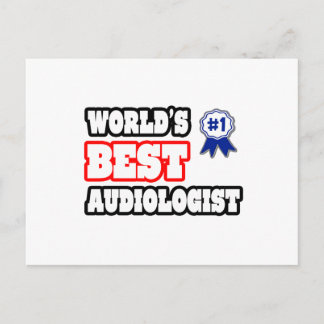 Der beste Audiologe der Welt Postkarte