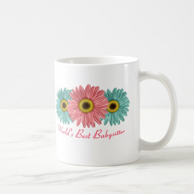 Der beste Babysitter der Welt Kaffeetasse (Rechts)