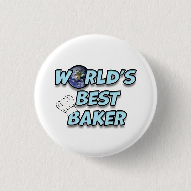 Der beste Bäcker der Welt Button (Vorderseite)