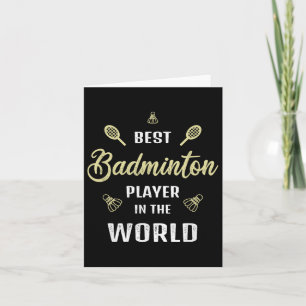 Der beste Badminton Player der Welt - Funny Badmin Karte