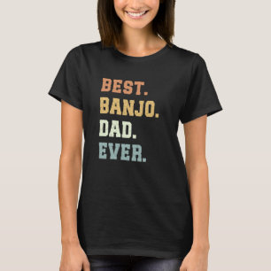 Der beste Banjo Vater je Vatertag Der sonnige Banj T-Shirt