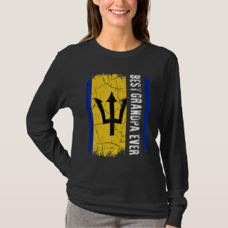Der beste Barbadian Opa je Barbados Flag Vater T-Shirt