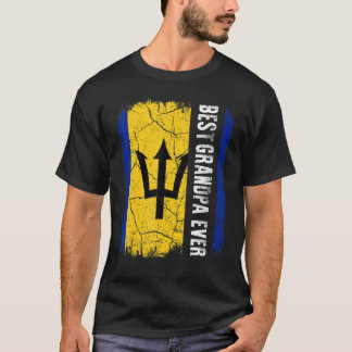 Der beste Barbadian Opa je Barbados Flag Vater T-Shirt