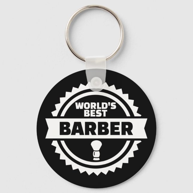 Der beste Barber der Welt Schlüsselanhänger (Vorderseite)