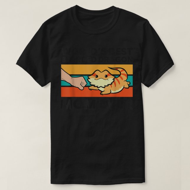 Der beste Bartdrache-Mo der Mama-Welt T-Shirt (Design vorne)
