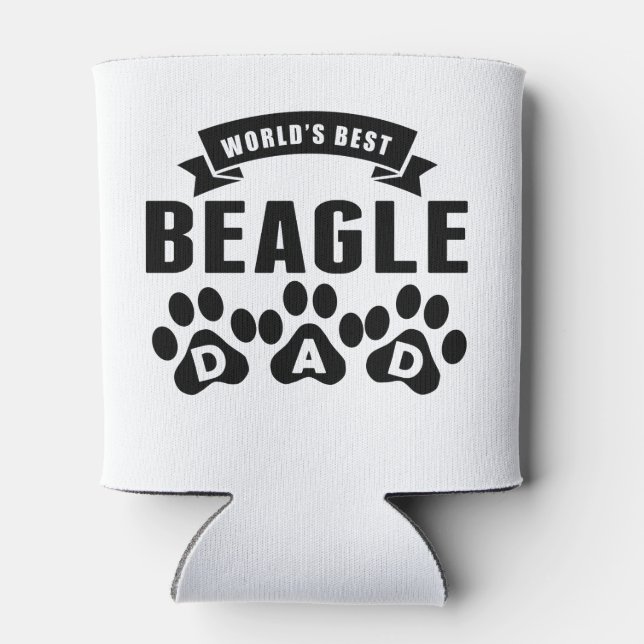 Der beste Beagle-Vater der Welt Dosenkühler (Rückseite)