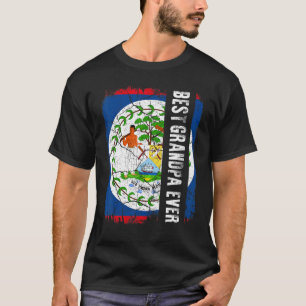 Der beste belizische Großvater je Belize Flag Vate T-Shirt