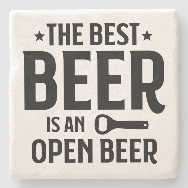 Der beste Bier ist ein offener Untersetzer (Vorderseite)