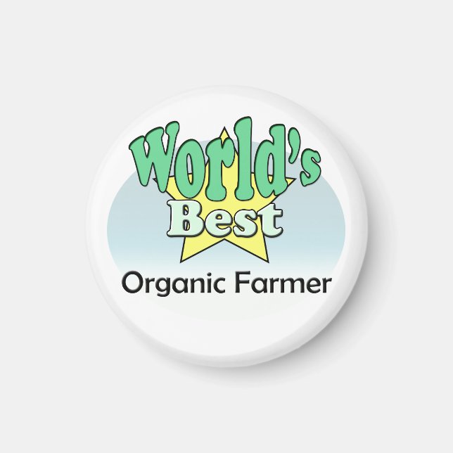 Der beste Bio Bauer der Welt Magnet (Vorne)