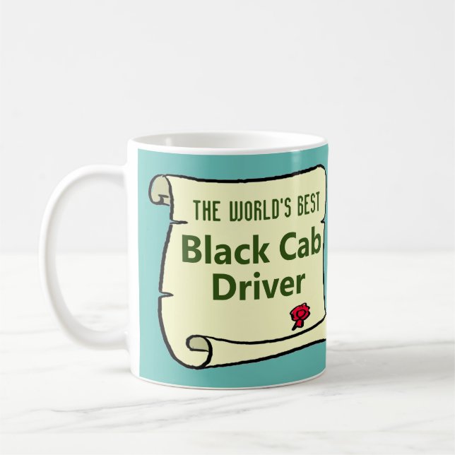 Der beste Black Cab Driver der Welt. Kaffeetasse (Links)