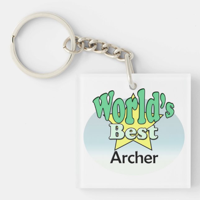 Der beste Bogenschütze der Welt Schlüsselanhänger (Vorderseite)