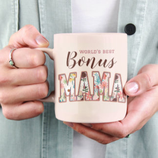 Der beste Bonus Mama Foto Stepmuttertag der Welt Tasse