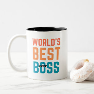 Der beste Boss der Welt, ein lustiges Geschenk für Zweifarbige Tasse