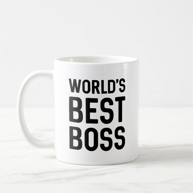 Der beste Boss der Welt Kaffeetasse (Links)