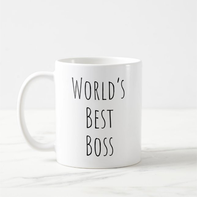 Der beste Boss der Welt Kaffeetasse (Links)
