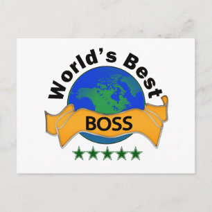 Der beste Boss der Welt Postkarte