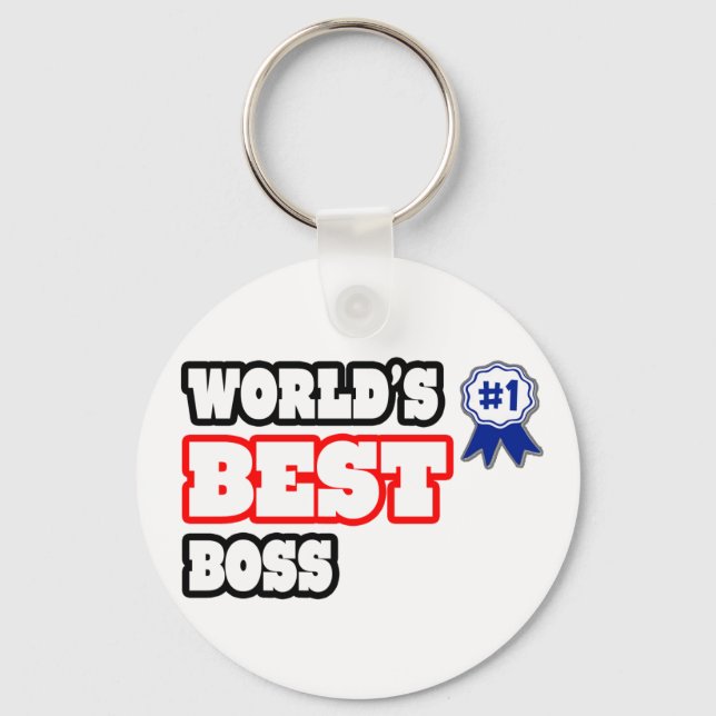 Der beste Boss der Welt Schlüsselanhänger (Vorderseite)