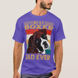 Der beste Boxer Papa je Vintagen Boxer-Hunde Papa T-Shirt