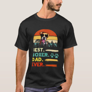 Der beste Boxer-Vater, der je Vintager Boxer-Hund T-Shirt