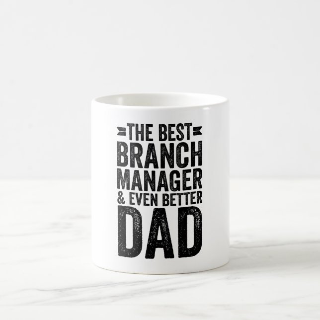 Der beste Branchenmanager und noch besser Vater Kaffeetasse (Mittel)