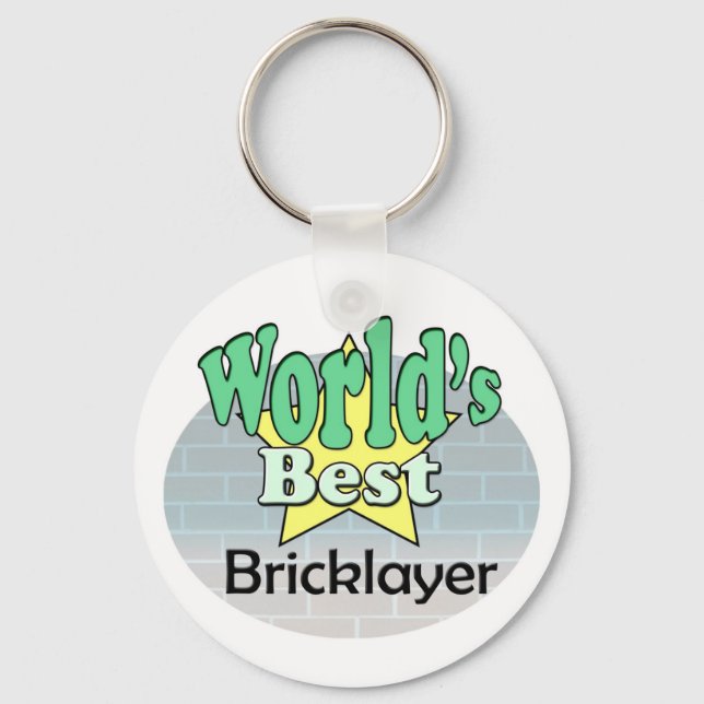 Der beste Bricklayer der Welt Schlüsselanhänger (Vorderseite)