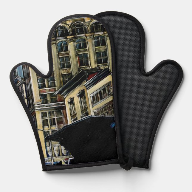 Der beste Broadway Ofenhandschuh (Vorderseite/Rückseite)
