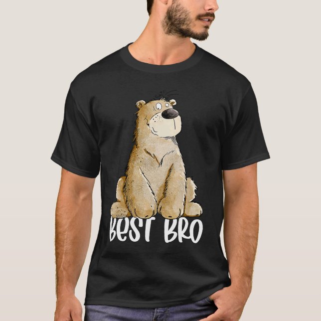 Der beste Bruder, den ich gerne Wildbaer für Groß  T-Shirt (Vorderseite)