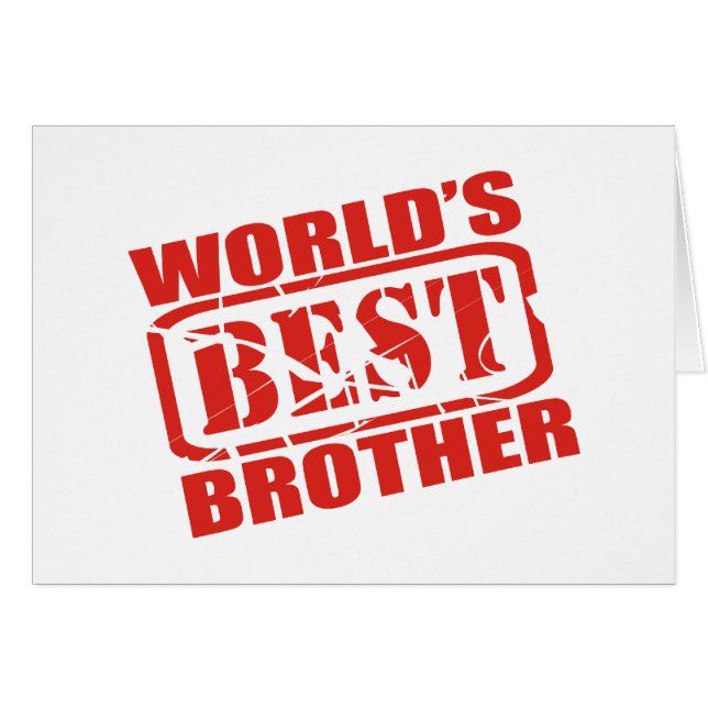 Der beste Bruder der Welt (Vorderseite (Horizontal))