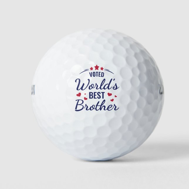 Der beste Bruder der Welt Golfball (Vorderseite)