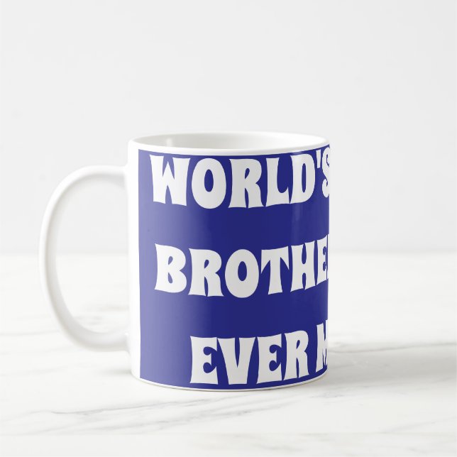 Der beste Bruder der Welt hat je Kaffeetasse (Links)