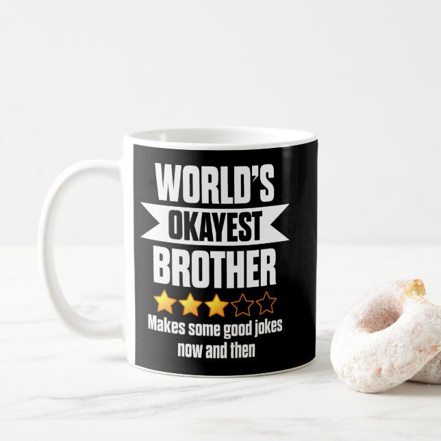 Der beste Bruder der Welt macht etwas Gutes Kaffeetasse (Mit Donut)
