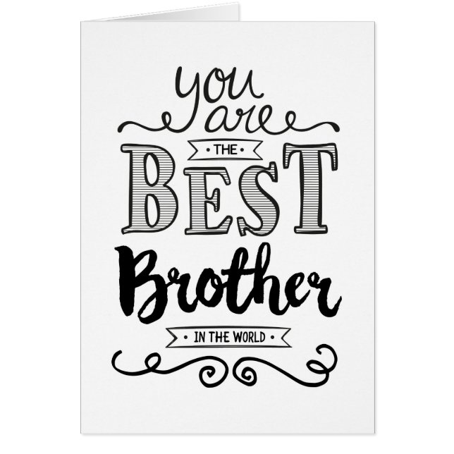 Der beste Bruder der Welt zum Geburtstag (Vorne)